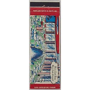 Matchbook Cover Weir Cook Airport Room Indianapolis Indiana Dining Room Art